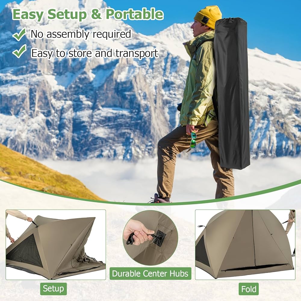 Amazon.com : Tangkula 4-6 Person Pop Up Camping Tent with